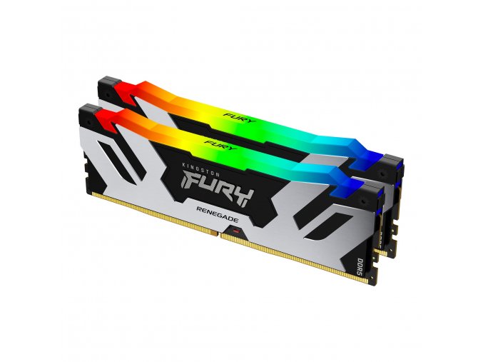 Kingston FURY Renegade/DDR5/32GB/6400MHz/CL32/2x16GB/RGB/Black/Silv