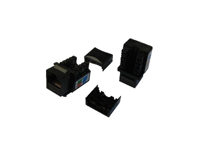 DATACOM Keystone UTP Cat5e samozářezový MINI černý