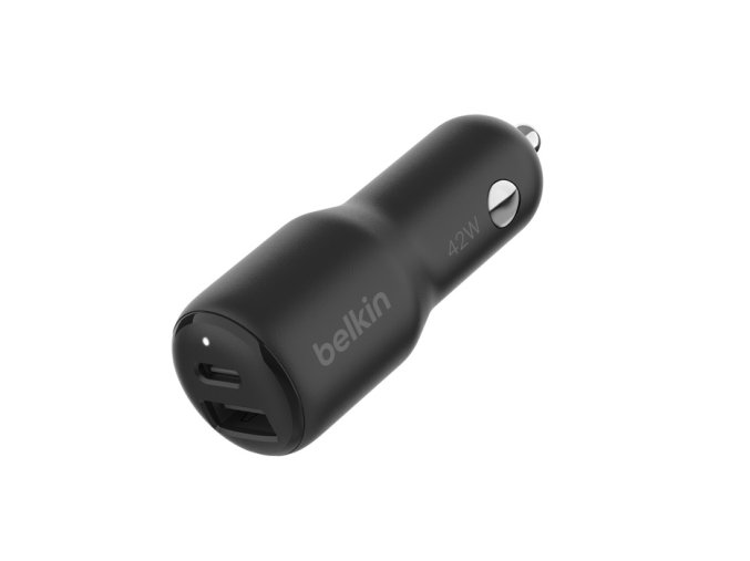 Belkin Car Charger 42W - 30w USB-C + 12W USB-A