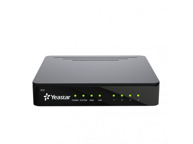 Yeastar S20, IP PBX, až 4 porty, 20 uživatelů, 10 hovorů