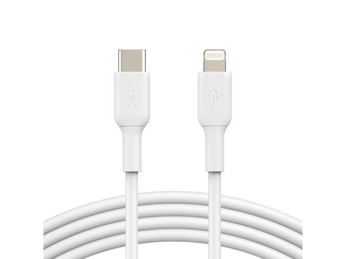 BELKIN kabel USB - C - Lightning, 1m, bílý