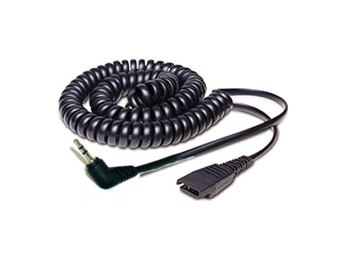 Jabra QD-2,5mm, 0,5-2m, coiled