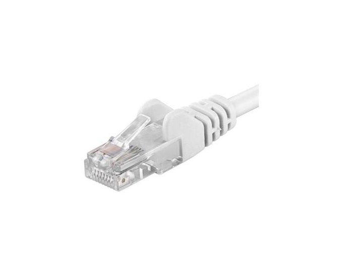 Patch kabel UTP RJ45-RJ45 level CAT6, 0.5m, bílá