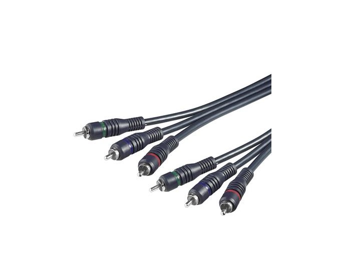 PremiumCord Kabel 3x CINCH-3x CINCH M/M 2m HQ