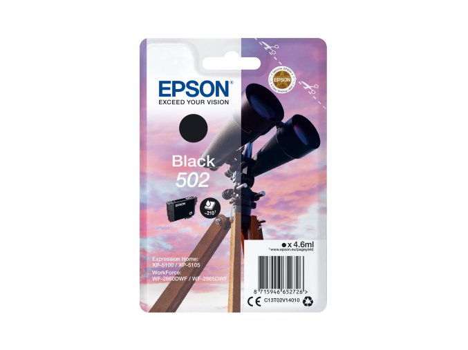 EPSON singlepack,Black 502,Ink,standard