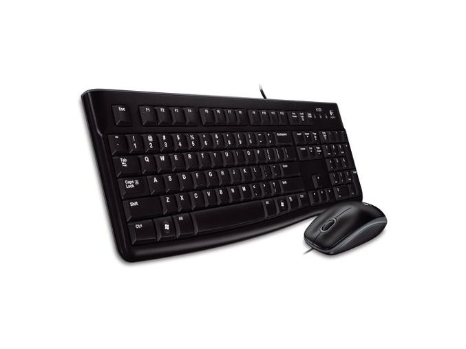 set Logitech Desktop MK120, drátový, USB, US