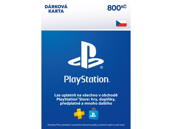 ESD CZ - PlayStation Store el. peněženka - 800 Kč