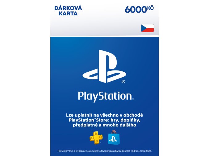 ESD CZ - PlayStation Store el. peněženka - 6000 Kč