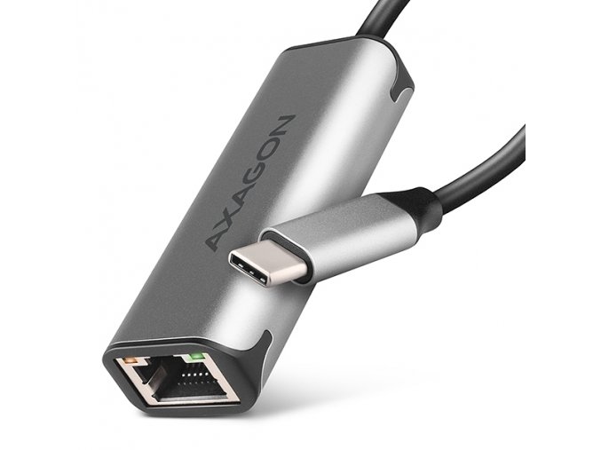 AXAGON ADE-25RC USB-A 3.2 Gen 1 - 2.5 Gigabit Ethernet síťová karta, Realtek 8156, auto install,šedá