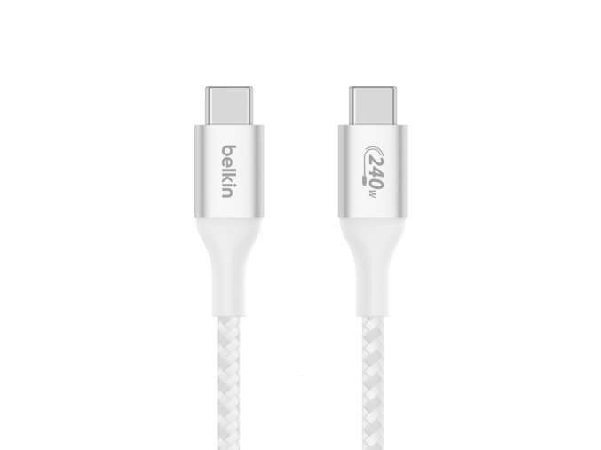 Belkin Boost charge USB-C kabel 240W, 2m, bílý