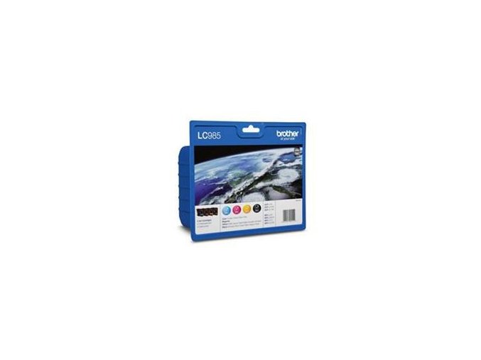 LC-985 VALBP (inkoust multipack-černá+tři barvy)