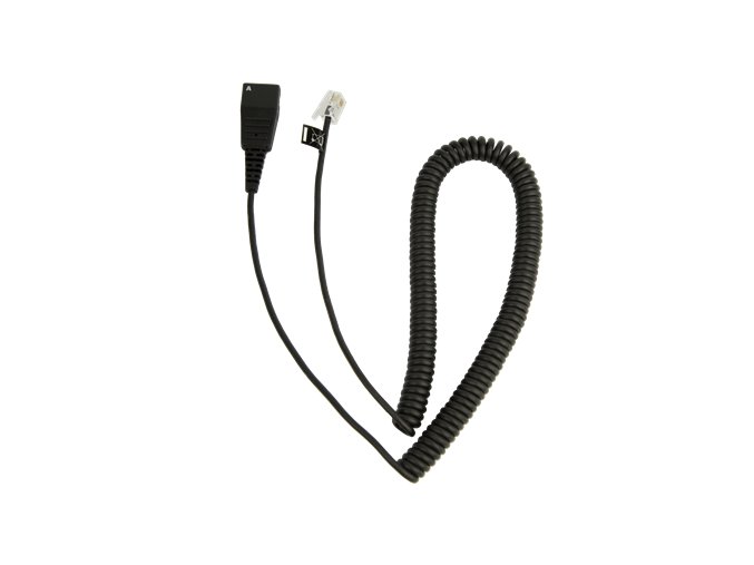 Jabra QD-RJ10, 0,5-2m, coiled - Cisco