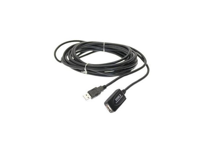 PremiumCord USB 2.0 repeater a prodlužovací kabel A/M-A/F 5m