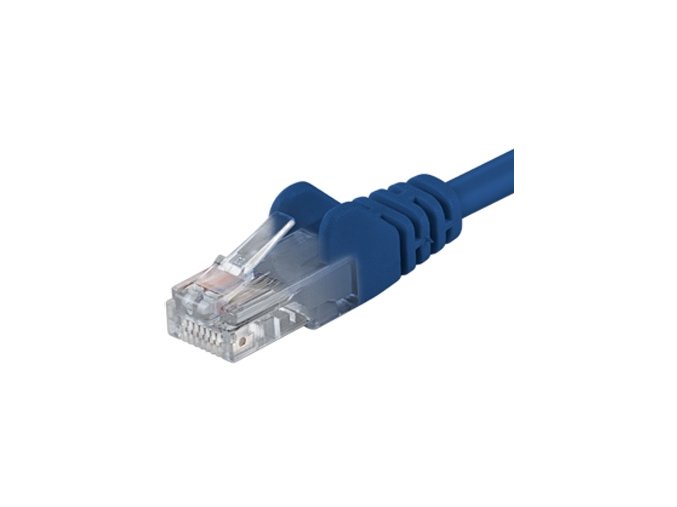 Patch kabel UTP RJ45-RJ45 level 5e 7m modrá