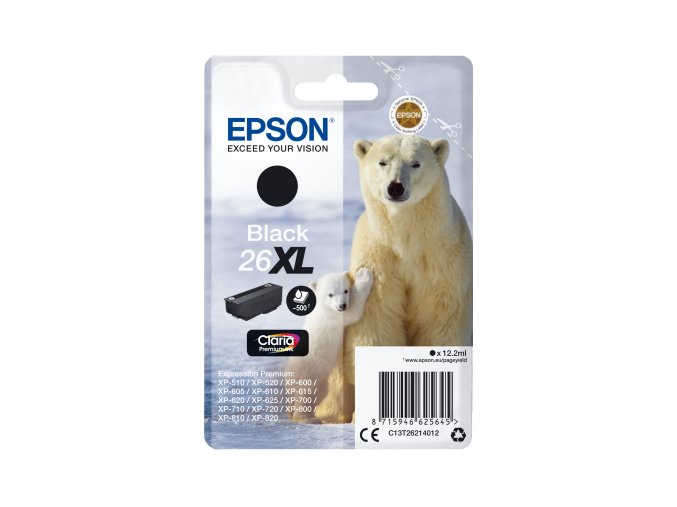 Epson Singlepack Black 26XL Claria Premium Ink