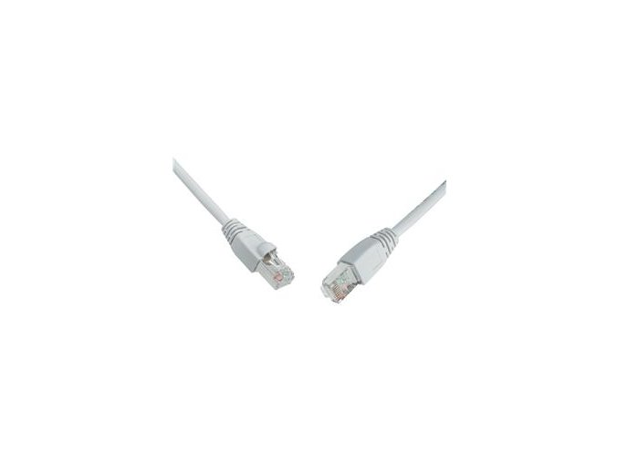 SOLARIX patch kabel CAT6 SFTP PVC 0,5m šedý snag-proof