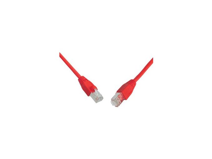 SOLARIX patch kabel CAT6 SFTP PVC 2m červený