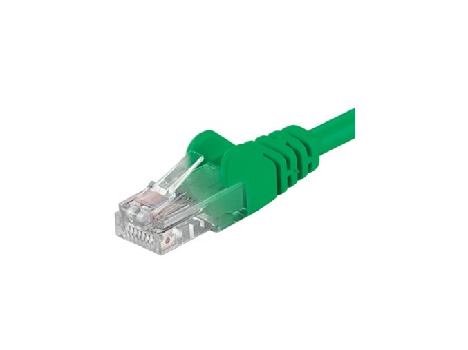 Patch kabel UTP RJ45-RJ45 level 5e 5m zelená