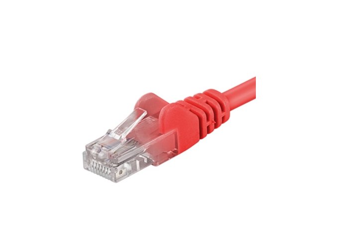 Patch kabel UTP RJ45-RJ45 level 5e 5m červená