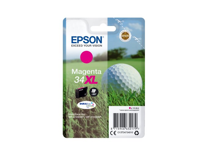 Epson Singlepack Magenta 34XL DURABrite Ultra Ink