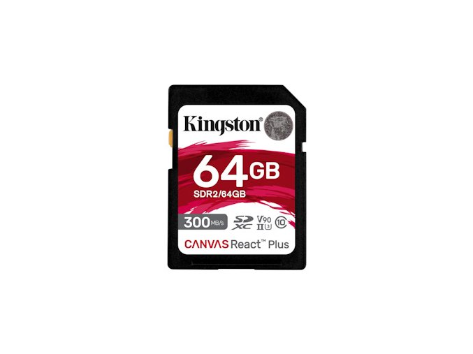 Kingston Canvas React Plus/SDHC/64GB/300MBps/UHS-II U3 / Class 10