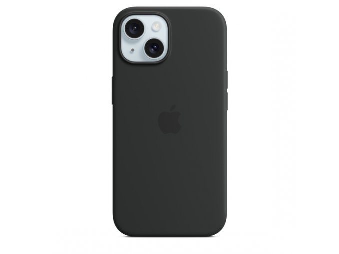 iPhone 15 Silicone Case with MS - Black