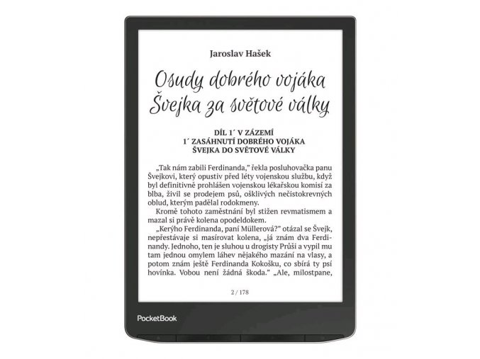 E-book POCKETBOOK 743G InkPad 4 Stardust Silver, stříbrný