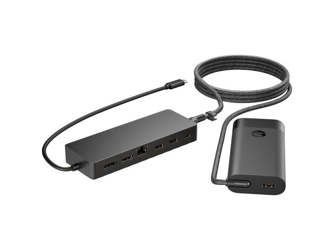 HP Univ. USB-C Hub and Laptop Charger Combo-EURO