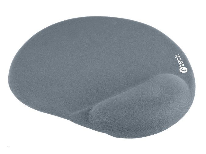 Podložka pod myš gelová C-TECH MPG-03GR, šedá, 240x220mm
