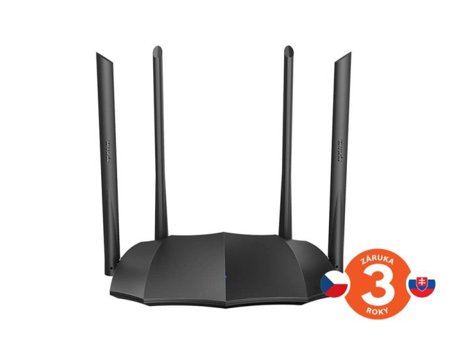 Tenda AC8 WiFi AC Gigabit Router 1200Mb/s, 1x GWAN, 3x GLAN, 4x 6dBi antény, WISP, Uni.Repeater, APP