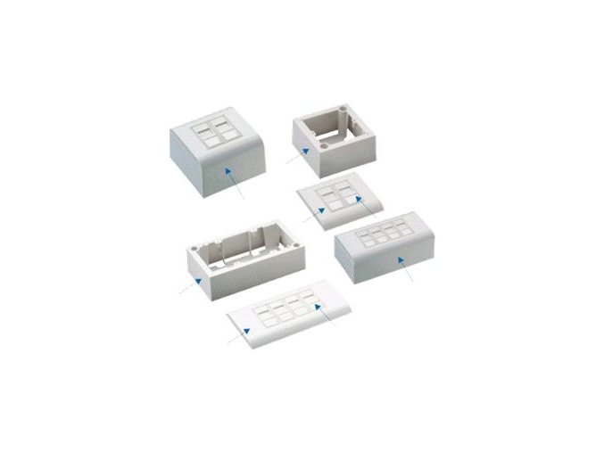 DATACOM UTP 2xRJ45 zásuvka Cat5e (pod i nad omítku)