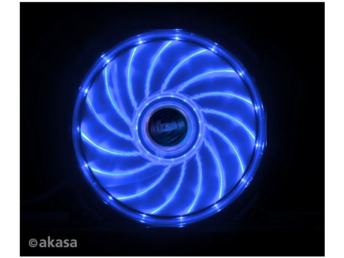 přídavný ventilátor Akasa Vegas LED 12 cm modrá