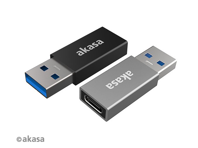 AKASA - USB 3.1 Gen 2 Type-C (F) na Type-A (M) 2 ks