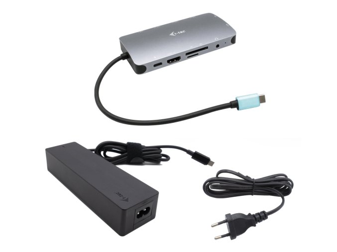 i-tec USB-C Metal Nano Dock HDMI/VGA with LAN, Power Delivery 100 W + zdroj 100W