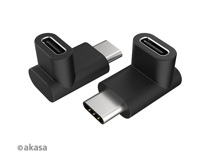 AKASA - 90° USB 3.1 Gen 2 Type-C na Type-C 2 ks