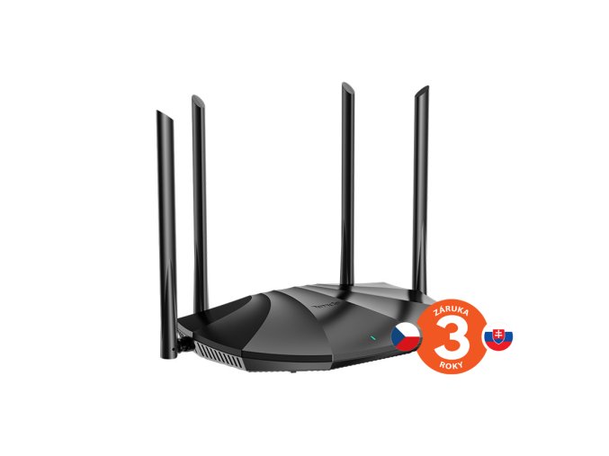 Tenda TX2 AX1500 WiFi6 Router, 1x GWAN, 3x GLAN, IPv6, 4x 6dBi anténa, WPA3, CZ App