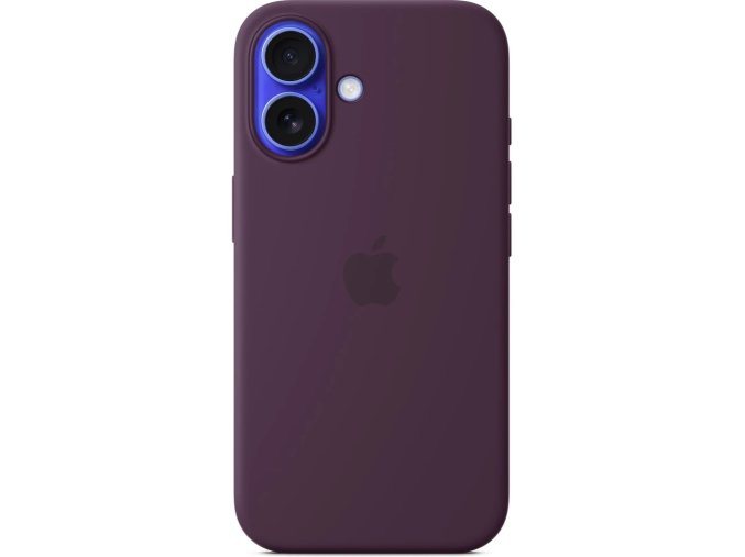 iPhone 16 Plus Silicone Case with MS - Plum