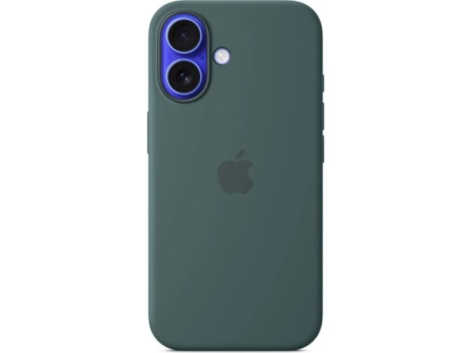 iPhone 16 Plus Silicone Case with MS - Lake Green