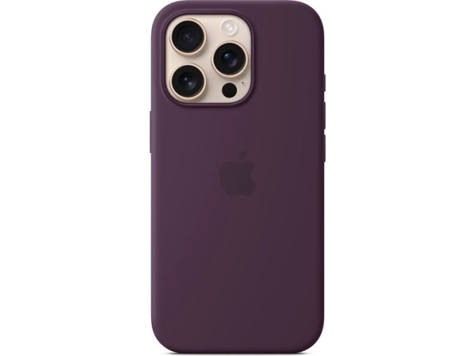 iPhone 16 Pro Max Silicone Case with MS - Plum