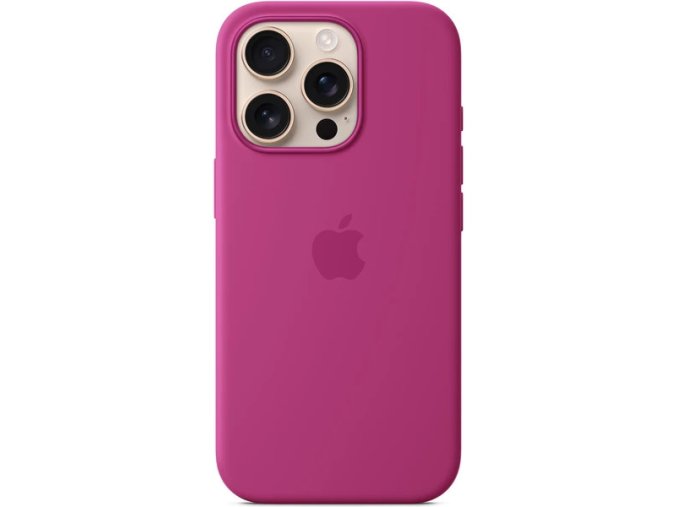 iPhone 16 Pro Max Silicone Case with MS - Fuchsia