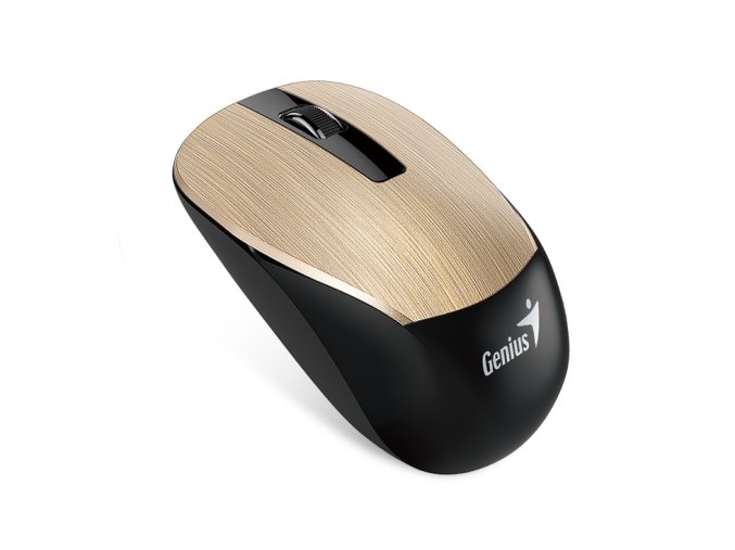 GENIUS NX-7015/Kancelářská/Optická/1 600 DPI/Bezdrátová USB/Zlatá