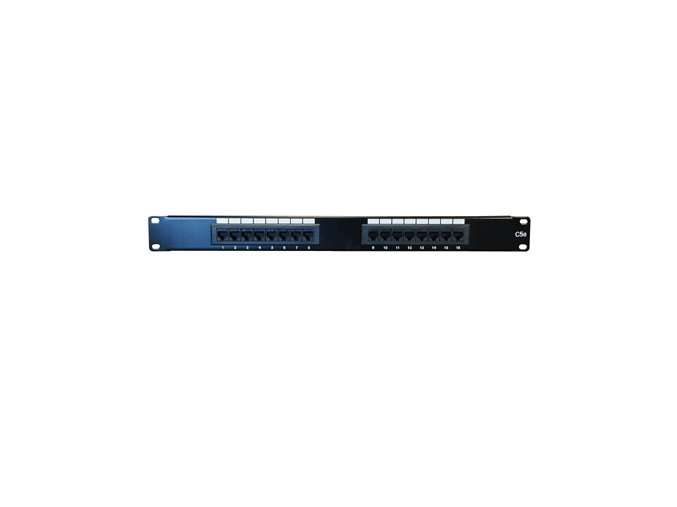 DATACOM Patch panel 16p.,UTP, Cat5e,1U,19", LSA Krone