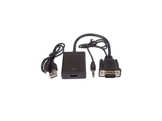 PremiumCord VGA+audio elektronický konvertor na rozhraní HDMI FULL HD 1080p