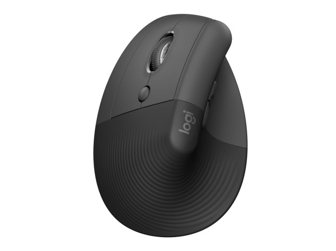 LOGITECH Lift For Business/Ergonomická/Optická/Pro leváky/4 000 DPI/USB+BT/Grafitová