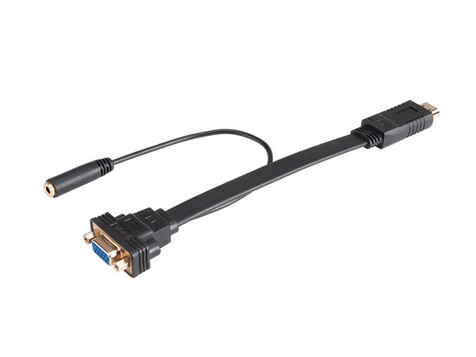 AKASA - HDMI na VGA s audio konektorem
