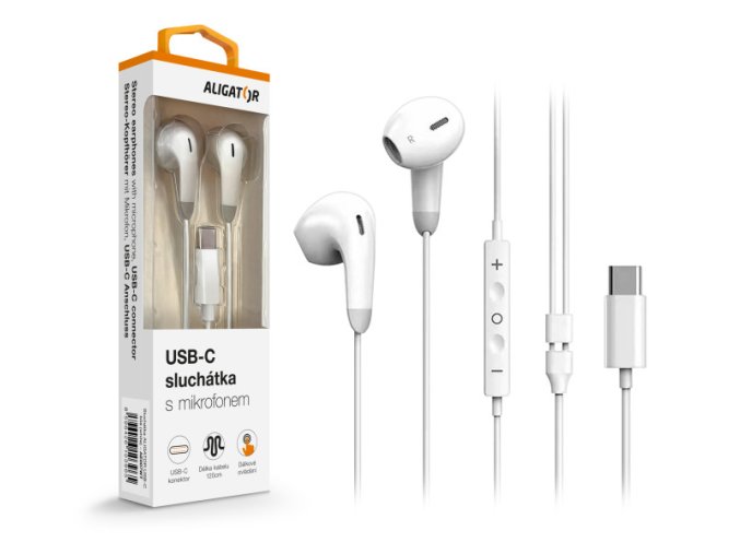 ALIGATOR AE007/USB-C/Bílá