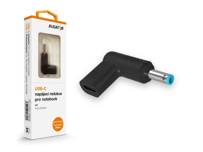 Aligator USB-C napájecí redukce 4.5*3.0mm pro notebooky HP
