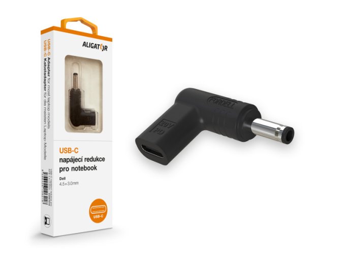 Aligator USB-C napájecí redukce 4,5 x 3,0 mm pro notebooky Dell
