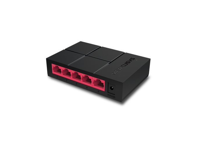 Mercusys MS105G 5x10/100/1000 switch, plastic case