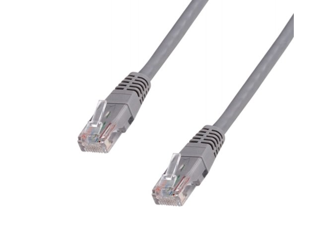 DATACOM Patch cord UTP CAT6 0,25m šedý